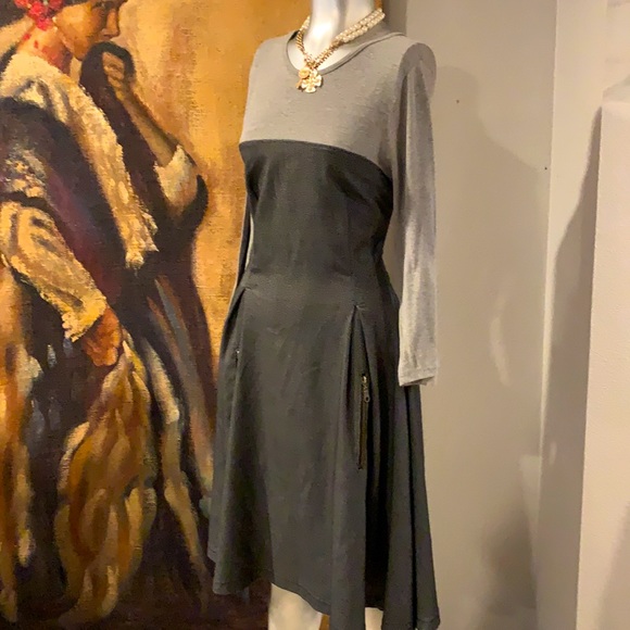 Varanasi Anthropologie Two Toned Dress.  M - Picture 3 of 5